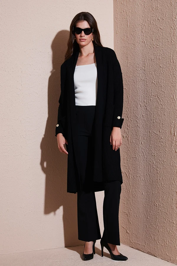 Strickjacke - black
