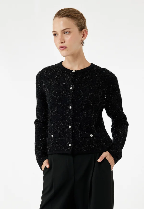 Strickjacke - black