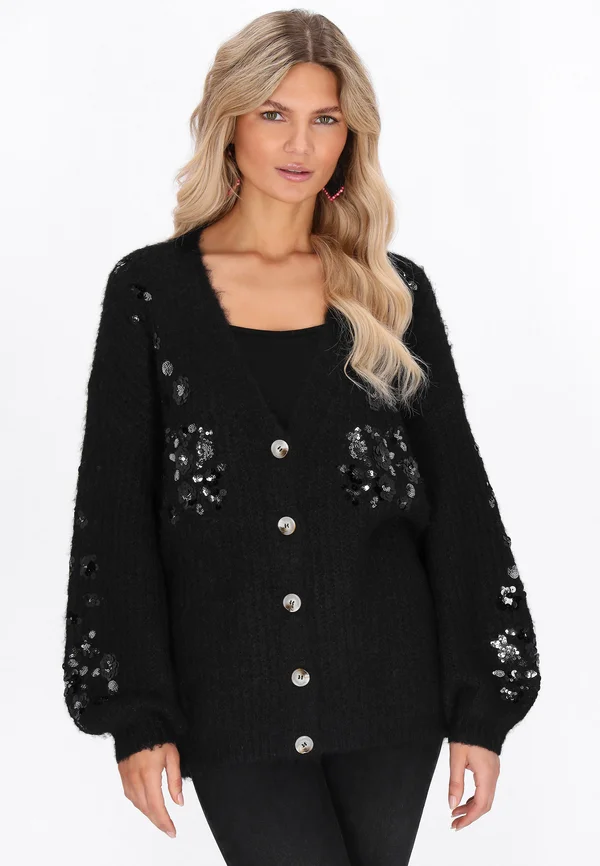 Strickjacke - black
