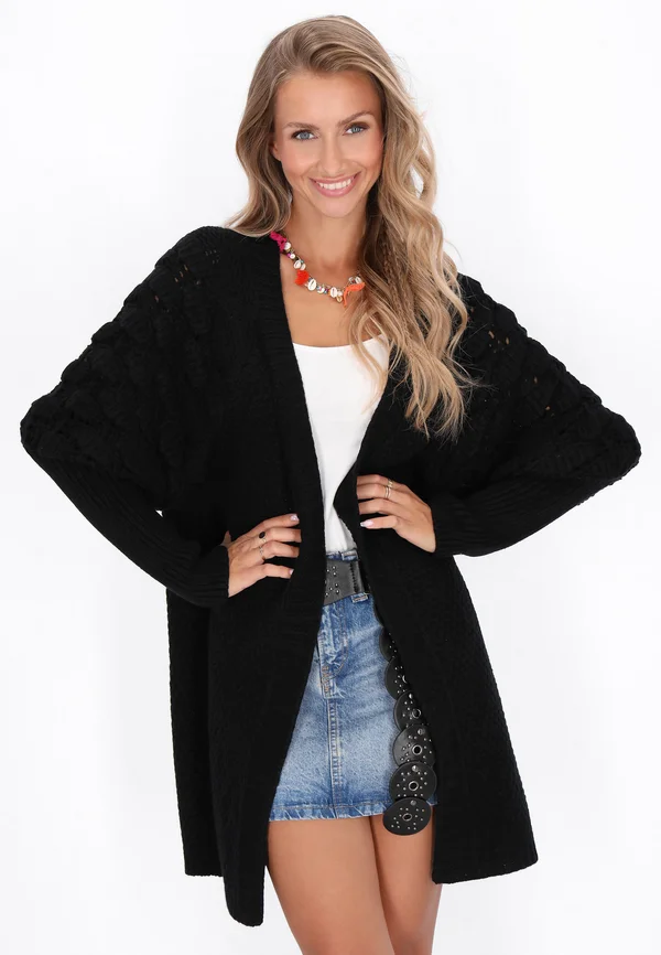 Strickjacke - black