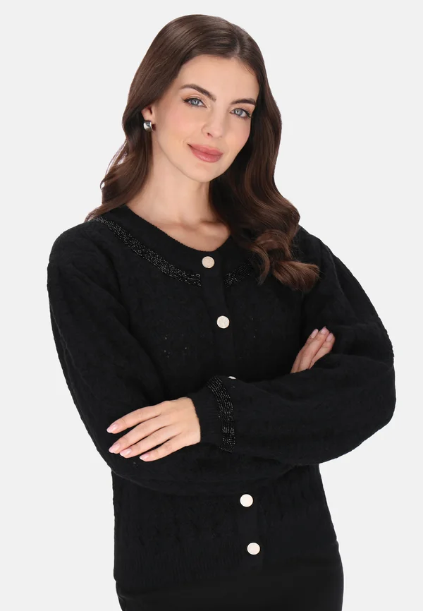 Strickjacke - black