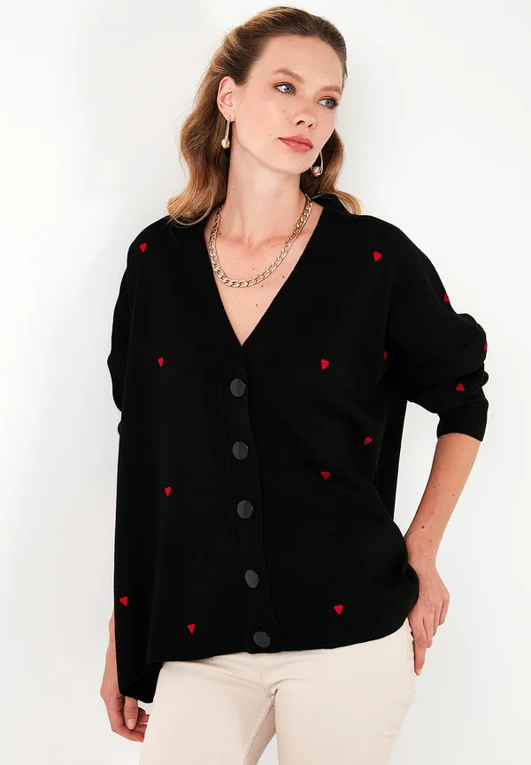 Strickjacke - black