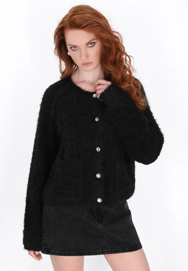 Strickjacke - black