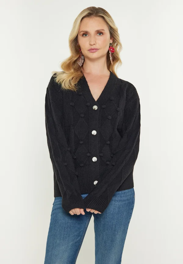 Strickjacke - black