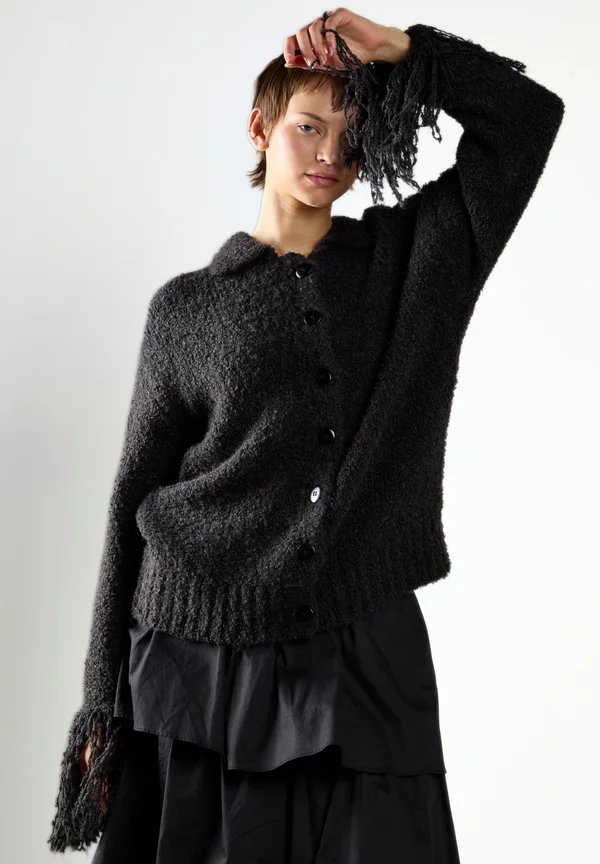 Strickjacke - black