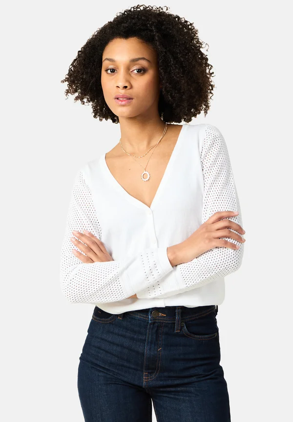 Strickjacke - blanc