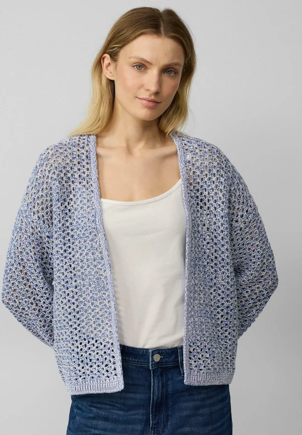 Strickjacke - blassblau