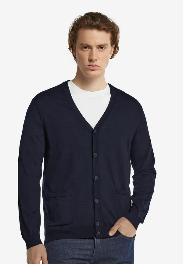 Strickjacke - blau navy blue