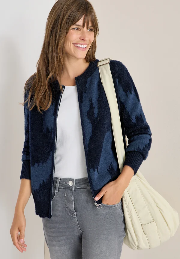 Strickjacke - blau