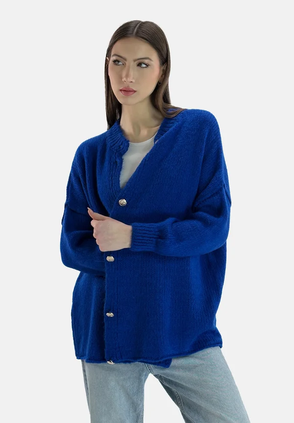 Strickjacke - blau