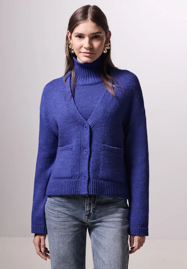 Strickjacke - blau