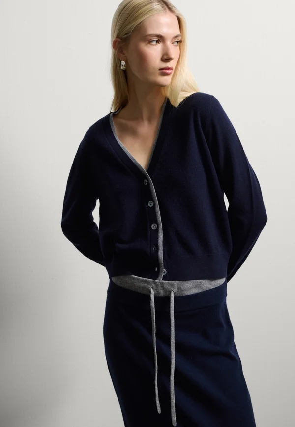 Strickjacke - blue grey