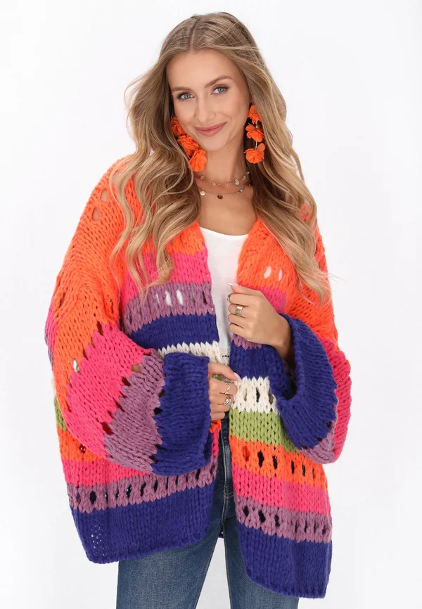 Strickjacke - blue multicolor