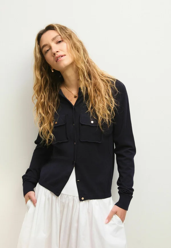 Strickjacke - blue navy