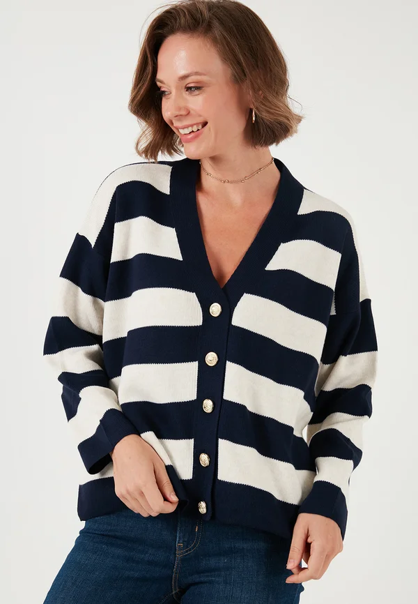 Strickjacke - blue stone