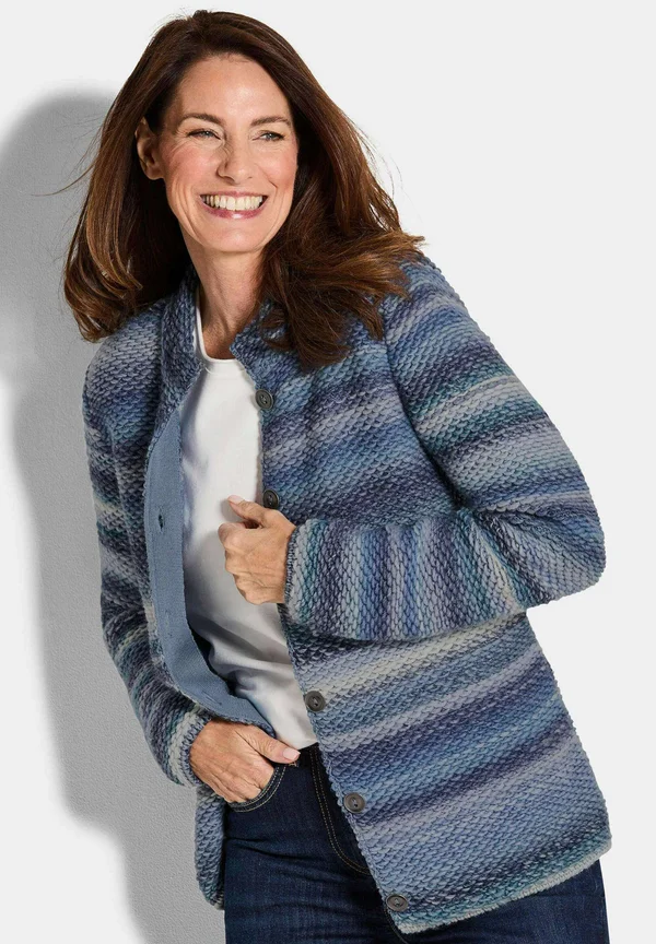 Strickjacke - blue/light blue patterned