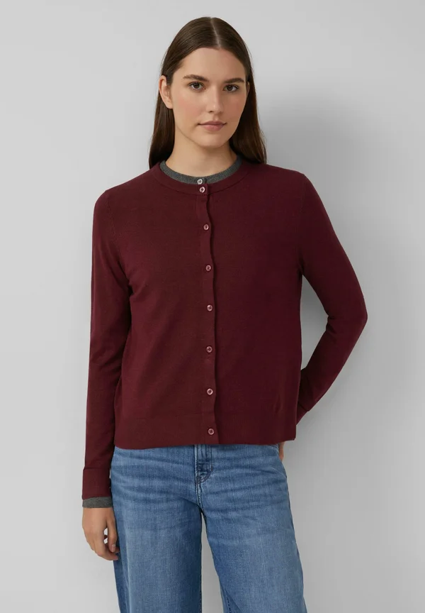 Strickjacke - bordeaux