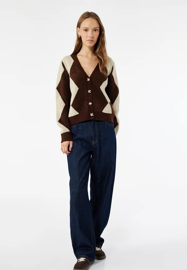 Strickjacke - brown