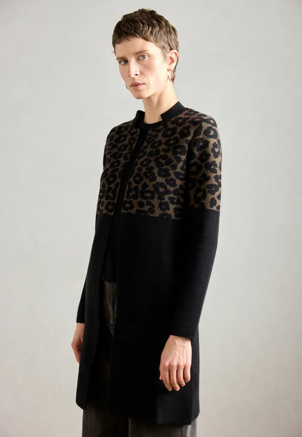 Strickjacke - brown/black