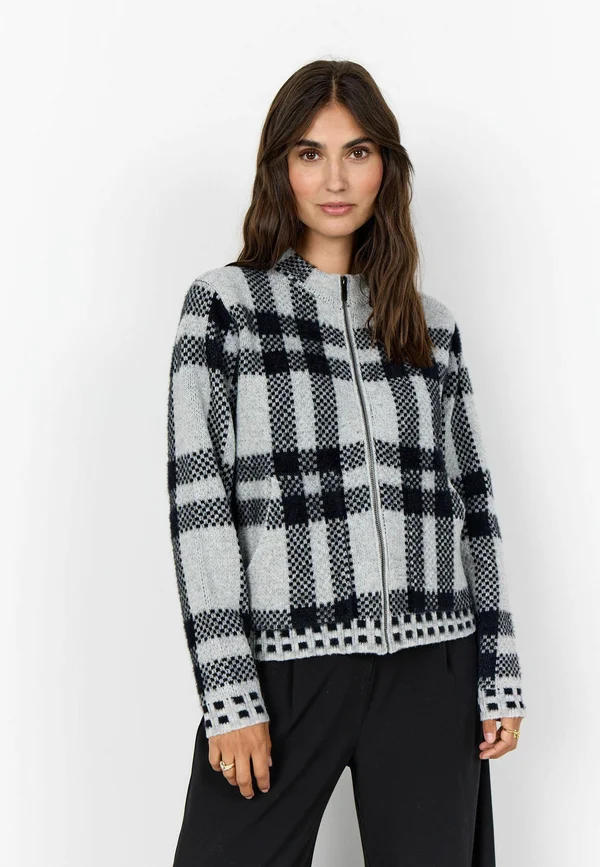 Strickjacke - c black combi