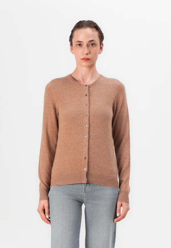 Strickjacke - camel