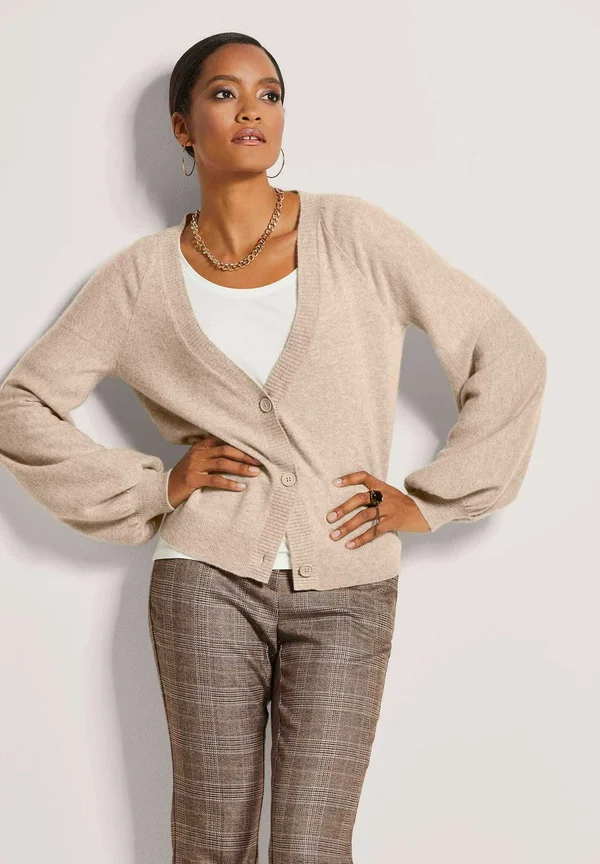 Strickjacke - caramel