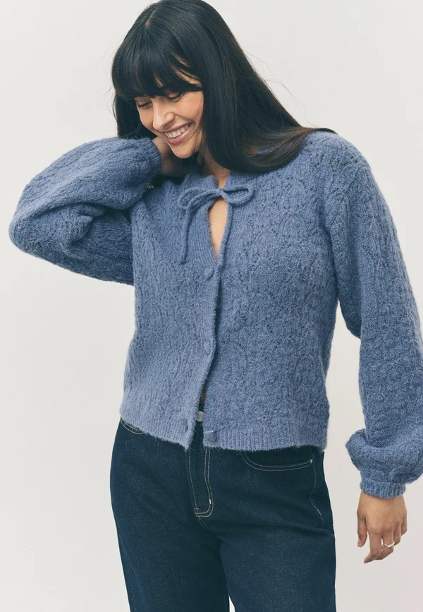 Strickjacke - chambray blue