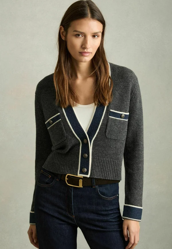 Strickjacke - charcoal