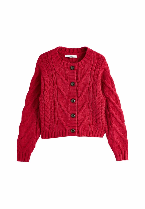 Strickjacke - cherry red