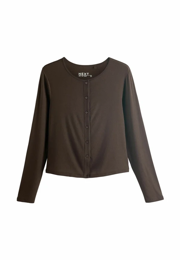 Strickjacke - chocolate brown