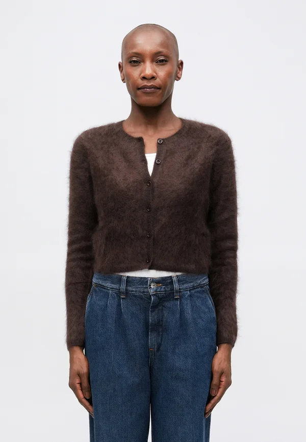 Strickjacke - coffee