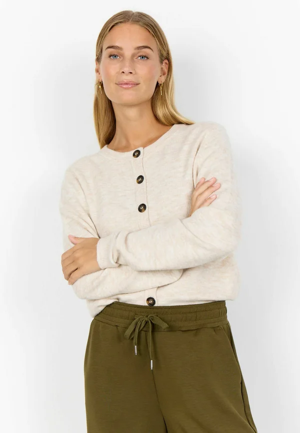 Strickjacke - cream melange