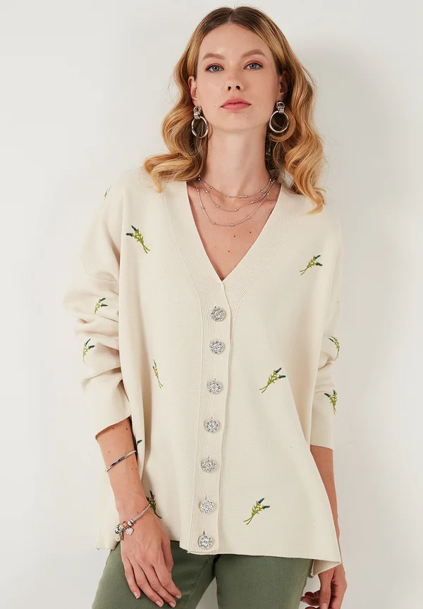 Strickjacke - cream