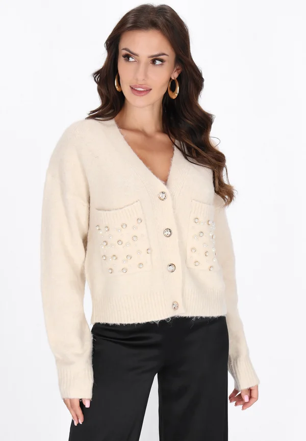Strickjacke - cream