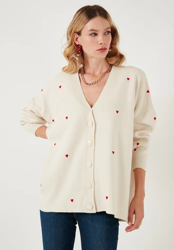Strickjacke - cream