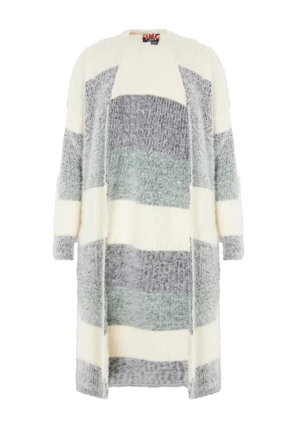 Strickjacke - creme mehrfarbig