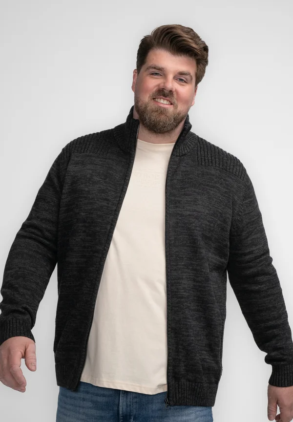 Strickjacke - dark black