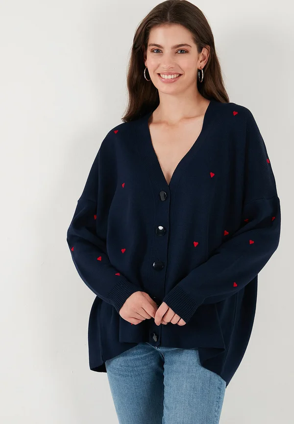 Strickjacke - dark blue