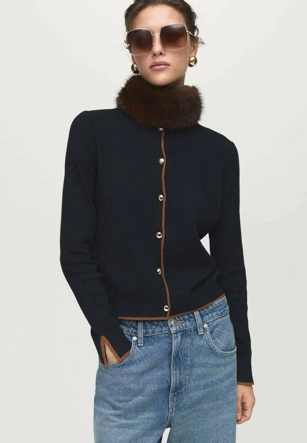 Strickjacke - dark blue