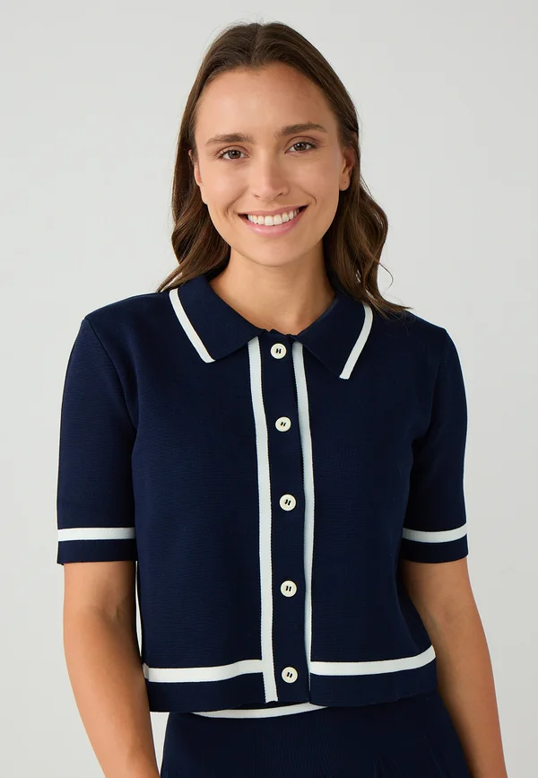 Strickjacke - dark blue