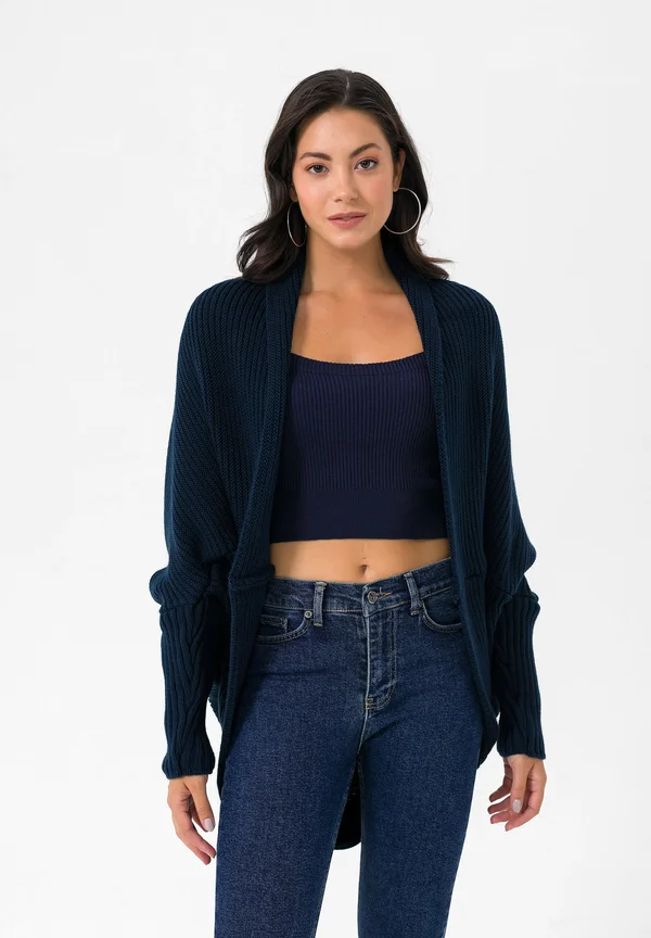 Strickjacke - dark blue