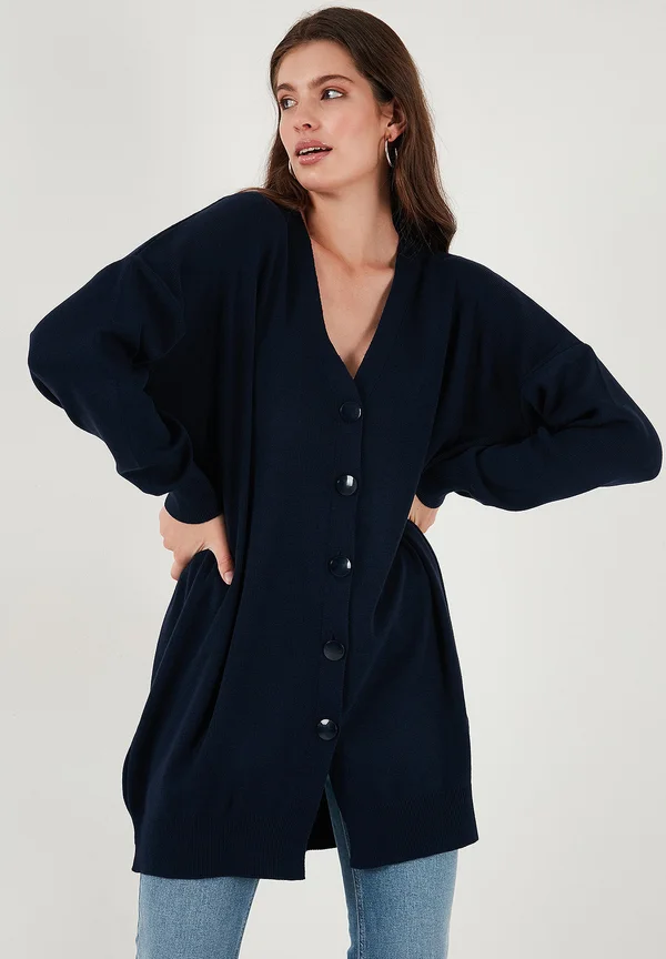 Strickjacke - dark blue