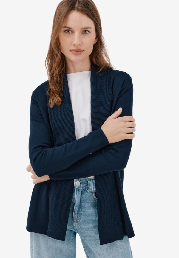 Strickjacke - dark blue
