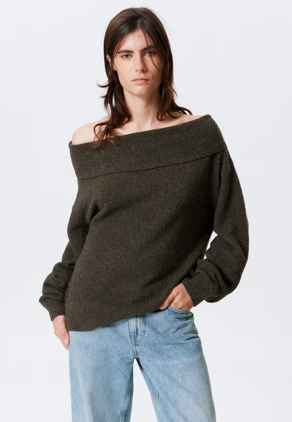 Strickjacke - dark brown
