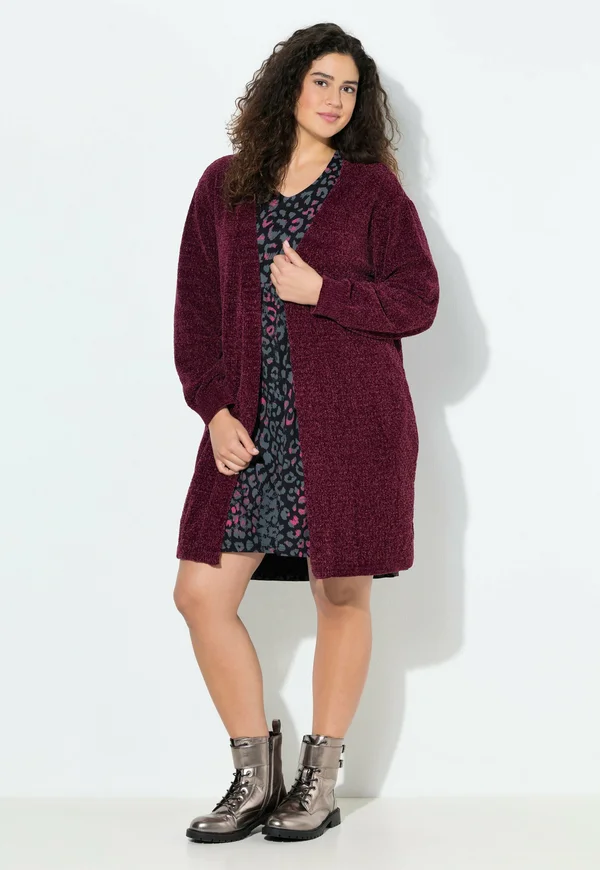 Strickjacke - dark claret