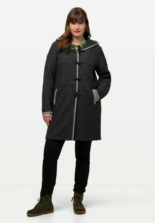 Strickjacke - dark gray-mottled