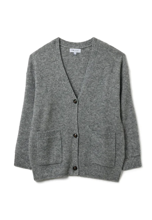 Strickjacke - dark grey marl