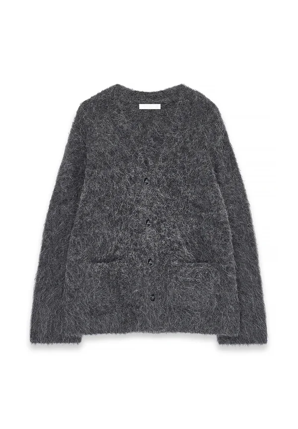 Strickjacke - dark grey