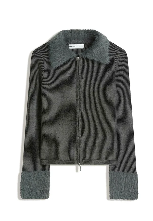 Strickjacke - dark grey