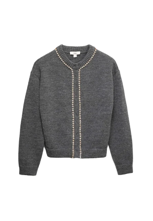 Strickjacke - dark grey